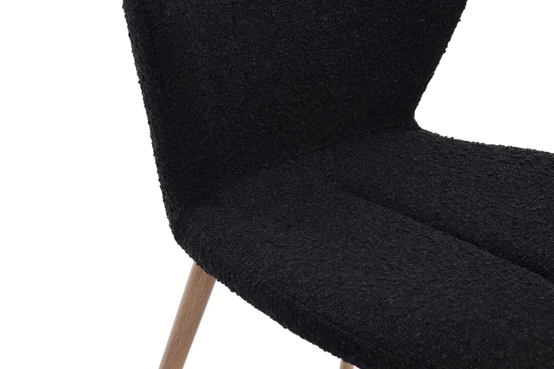 Tuktut Matstol - Svart - Products - Möbler - Fåtölj & stolar - Matstol & köksstol