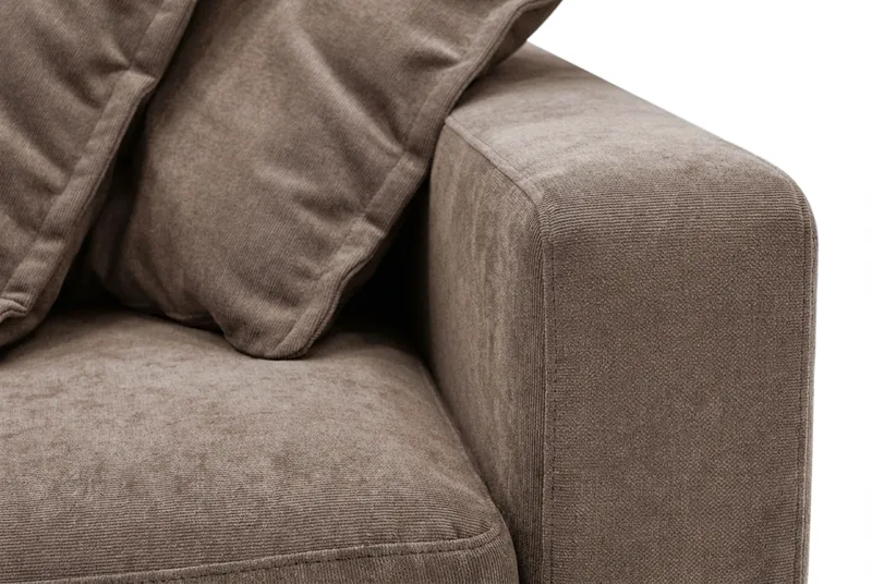 Valencia Extra Djup 5-sits Soffa i Chenille - M örkbrun - Products - Möbler - Soffa