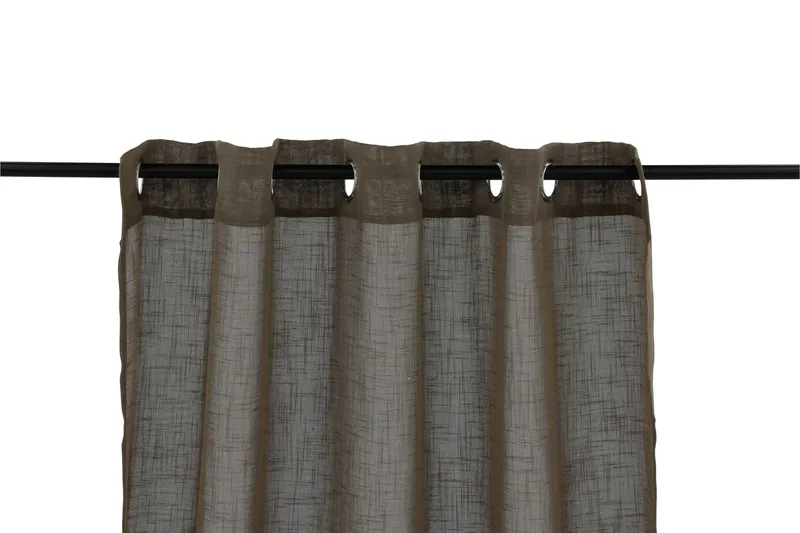 Kaya Öljettgardin 140x290 cm - Brun - Products - Textil & mattor - Gardiner - Gardinlängder - Öljettgardiner