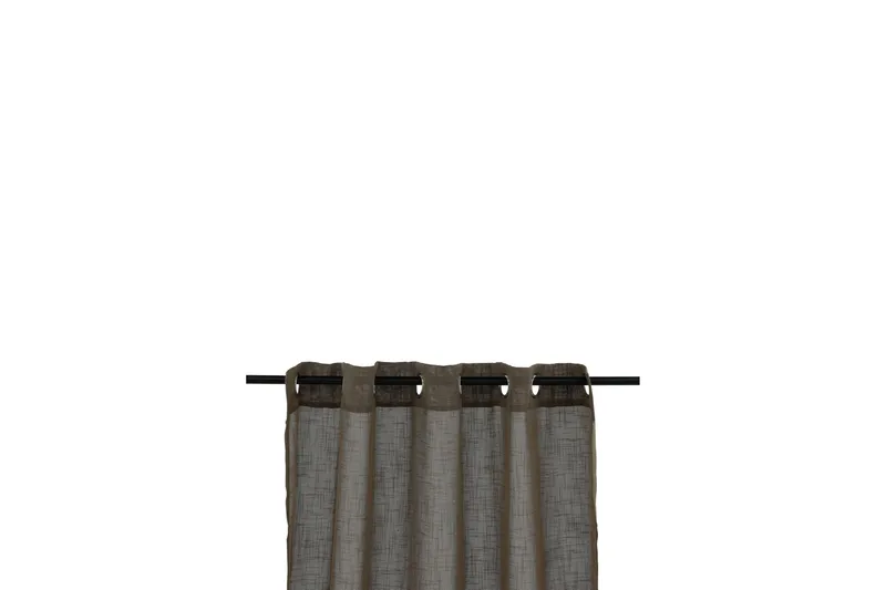 Kaya Öljettgardin 140x290 cm - Brun - Products - Textil & mattor - Gardiner - Gardinlängder - Öljettgardiner
