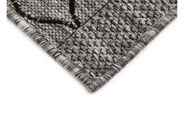 Madrid Bell Flatvävd Matta 200x285 - Grå/Svart - Products - Textil & mattor - Matta - Flatvävd matta