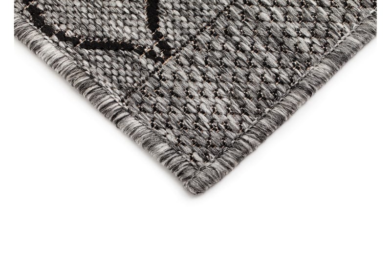 Madrid Bell Flatvävd Matta 200x285 - Grå/Svart - Products - Textil & mattor - Matta - Flatvävd matta