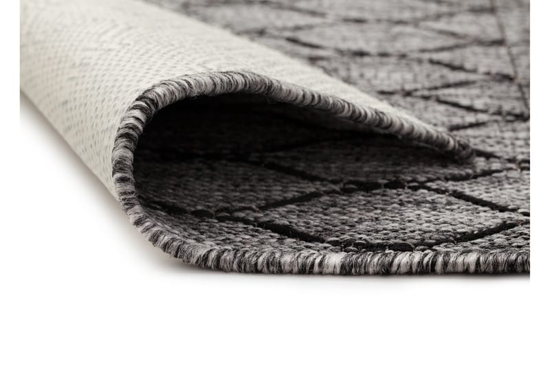 Madrid Bell Flatvävd Matta 80x340 - Grå/Svart - Products - Textil & mattor - Matta - Flatvävd matta