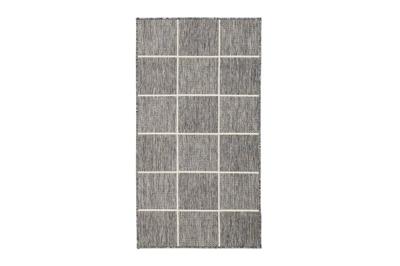 Madrid Square Flatvävd Matta 80x240 - Grå/Vit - Products - Textil & mattor - Matta - Flatvävd matta