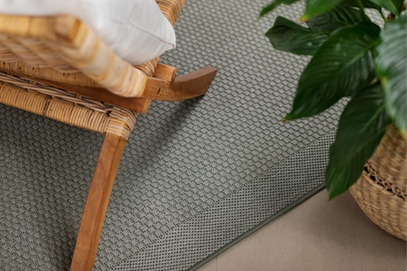 Miami Flatvävd Matta 80x250 cm - Grön - Products - Textil & mattor - Matta - Små mattor