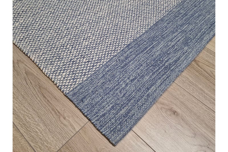 Alva Bomullsmatta 140x200 cm Rektangulär - Blå - Products - Textil & mattor - Matta - Modern matta - Bomullsmatta