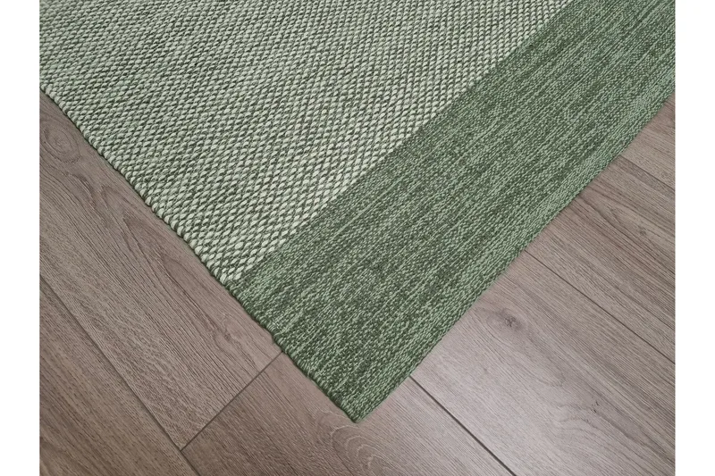 Alva Bomullsmatta 140x200 cm Rektangulär - Grön - Products - Textil & mattor - Matta - Modern matta - Bomullsmatta