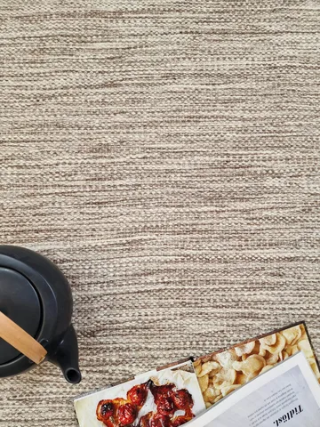 Birka Ullmatta Rektangulär 75x230 cm - Mörklinne - Products - Textil & mattor - Matta - Modern matta - Ullmatta