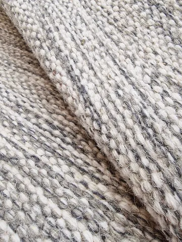 Birka Ullmatta Rund 120 - Silver - Products - Textil & mattor - Matta - Modern matta - Ullmatta