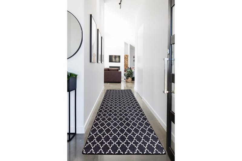 Chilai Matta 100x300 cm, Svart/Vit