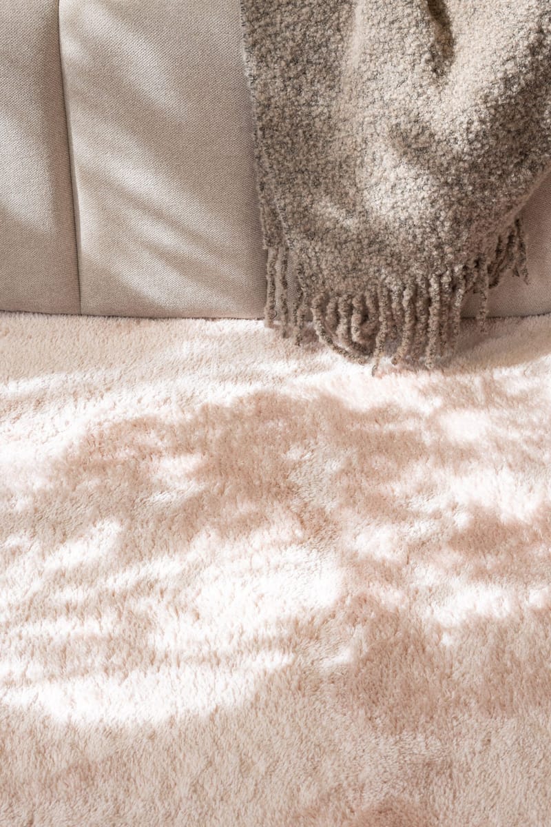 Cozy Ryamatta 160 cm Rund - Rosa - Products - Textil & mattor - Matta - Modern matta - Ryamatta