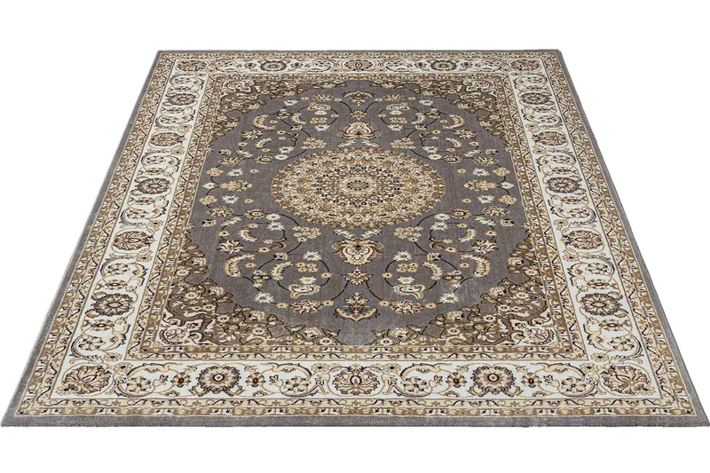 Dubai Medallion Wiltonmatta 80x200 cm - Grå - Products - Textil & mattor - Matta - Modern matta - Wiltonmatta