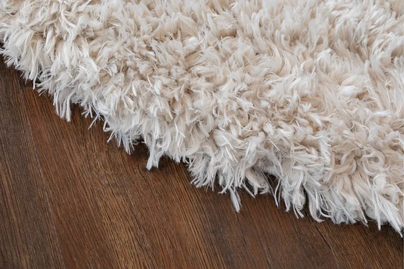 Floki Ryamatta 200 cm Rund - Vit - Products - Textil & mattor - Matta - Modern matta - Ryamatta