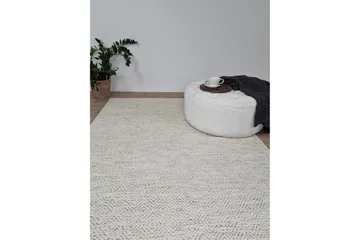 Gåsöga Ullmatta 140x200 cm Rektangulär - Beige - Products - Textil & mattor - Matta - Modern matta - Ullmatta