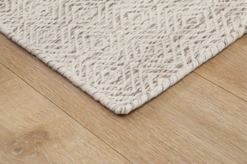 Gåsöga Ullmatta 160x230 cm Rektangulär - Beige - Products - Textil & mattor - Matta - Modern matta - Ullmatta