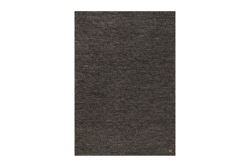 Gåsöga Ullmatta 300x400 cm Rektangulär, Svart/Vit