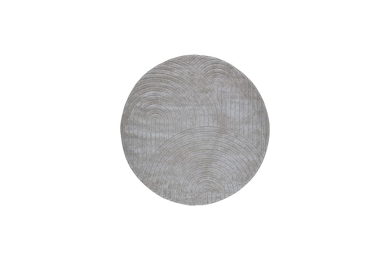 Genova Zen Wiltonmatta 120x120 cm Rund, Grå