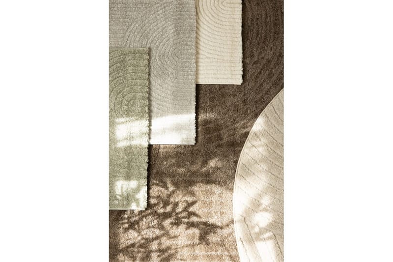 Maskinvävd Matta Genova Zen Rund - 200x200 cm, Mocca - Products - Textil & mattor - Matta - Modern matta - Wiltonmatta