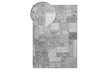 Patchwork Wiltonmatta 200x290 cm Rektangulär - Silver - Products - Textil & mattor - Matta - Modern matta - Wiltonmatta