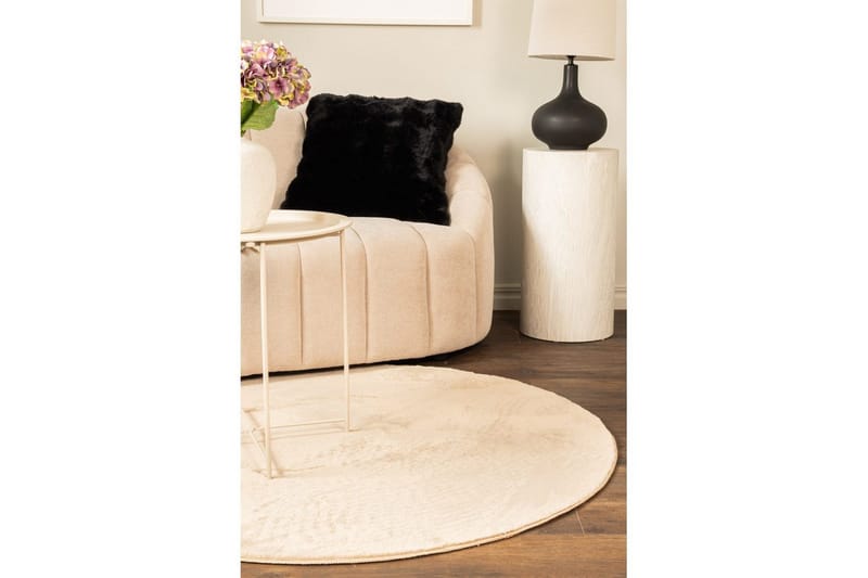 Relax Ryamatta Rund 120 cm - Beige - Products - Textil & mattor - Matta - Modern matta - Ryamatta