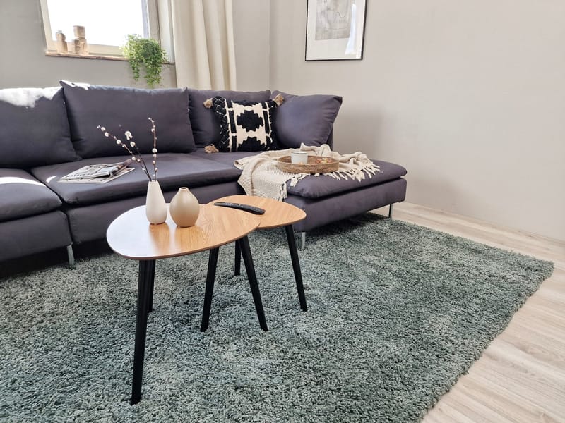 Lounge Ryamatta 200x290 cm Rektangulär - Grön - Products - Textil & mattor - Matta - Modern matta - Ryamatta