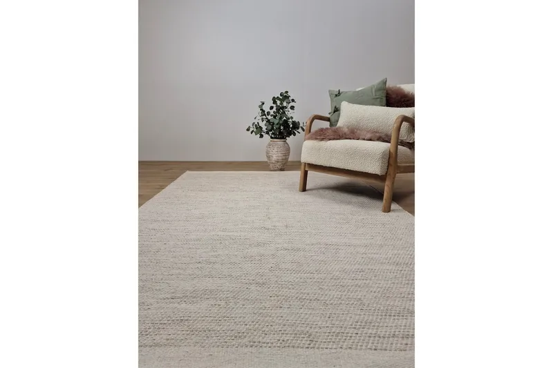 Torsby Ullmatta 140x200 cm Rektangulär - Creme - Products - Textil & mattor - Matta - Modern matta - Ullmatta