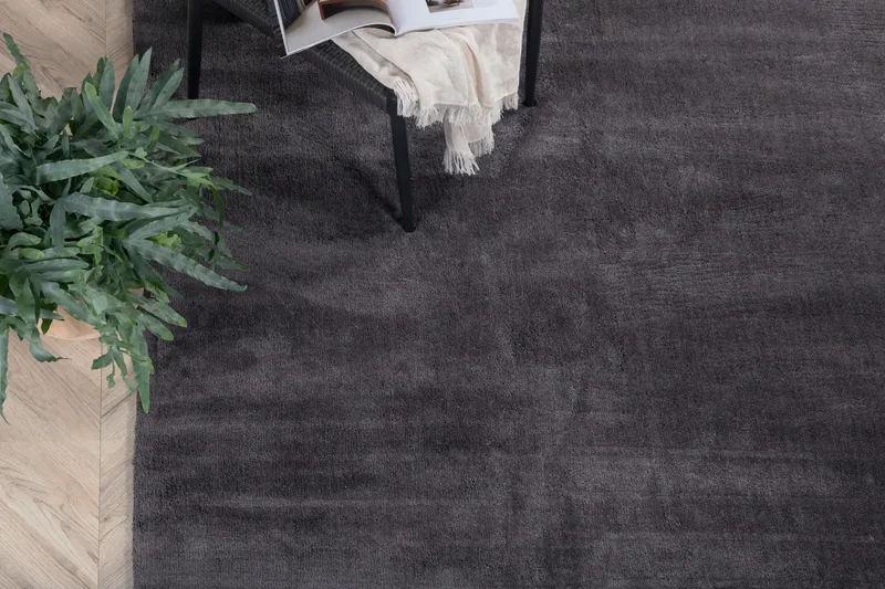 Undra Viskos-look Matta 250x350 - Mörkgrå - Products - Textil & mattor - Matta - Modern matta - Viskosmatta & konstsilkesmatta