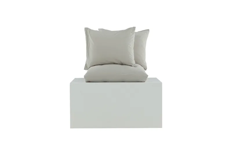 Mila Bäddset 2-Dels 220x240/50x60 cm - Ljusgrå - Products - Textil & mattor - Sängkläder - Bäddset & påslakanset - Påslakanset dubbelsäng