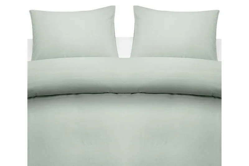 Påslakanset Dubbelsäng 3-Dels Washed, Grön