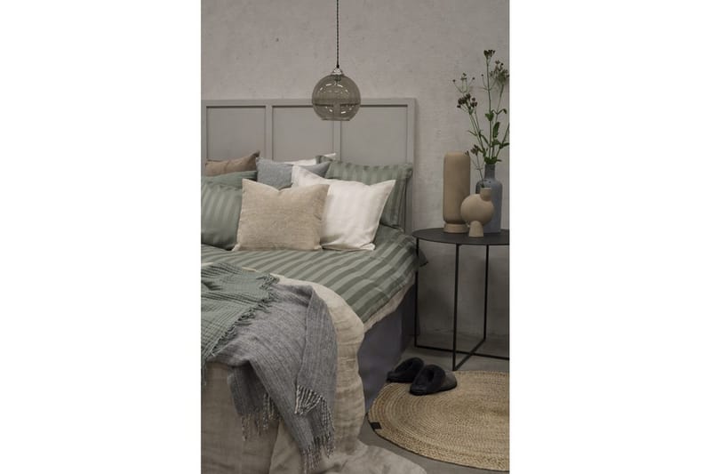 Påslakanset Enkelsäng 2-Dels Satin - Grön - Products - Textil & mattor - Sängkläder - Bäddset & påslakanset - Påslakanset dubbelsäng