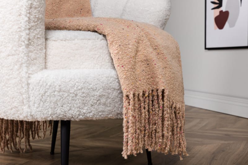 Tilly Pläd 130x170 cm - Beige - Products - Textil & mattor - Filt & pläd