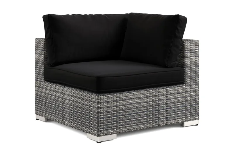 Bahamas Hörnmodul utomhus i konstrotting - Grå - Products - Utemöbler & utemiljö - Övrigt utemöbler - Moduler utesoffa