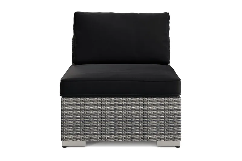 Bahamas Mittmodul utomhus i konstrotting - Grå - Products - Utemöbler & utemiljö - Övrigt utemöbler - Moduler utesoffa - Mittmodul utesoffa
