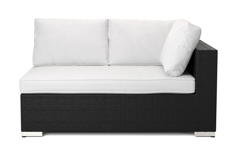 Bahamas Vänstermodul utomhus 140 cm i konstrotting, Svart