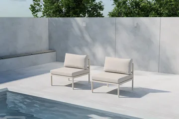 Copacabana Mittmodul Utomhus - Beige - Products - Utemöbler & utemiljö - Övrigt utemöbler - Moduler utesoffa - Mittmodul utesoffa