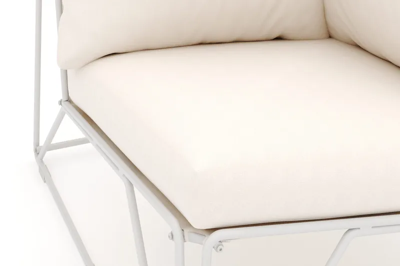 Usteryd hörnmodul utomhus i järn med vattenavisande dyna i beige - Beige - Products - Utemöbler & utemiljö - Övrigt utemöbler - Moduler utesoffa