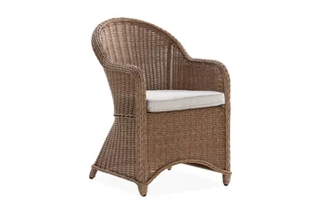 Marcus Light Fåtölj m Dyna - Natur Brun - Products - Utemöbler & utemiljö - Balkong & altan - Balkongmöbler - Balkongstol