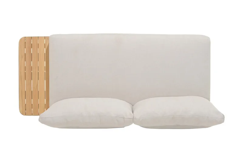 Portals Utesoffa 2-sits - Teak/Vit - Products - Utemöbler & utemiljö - Balkong & altan - Balkongmöbler - Balkongsoffa