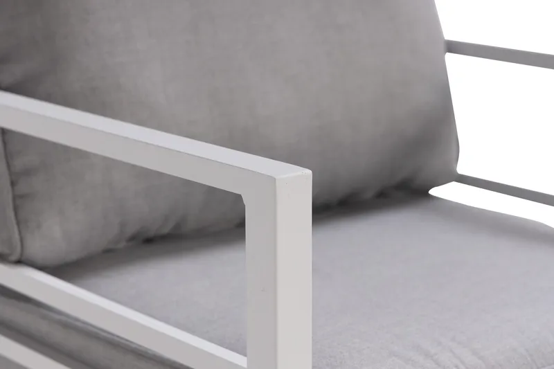 Ariany Soffgrupp - Vit / Gråa dynor - Products - Utemöbler & utemiljö - Loungemöbler - Loungeset & loungegrupp