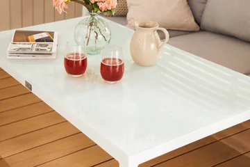 Ariany Soffgrupp - Vit / Gråa dynor - Products - Utemöbler & utemiljö - Loungemöbler - Loungeset & loungegrupp