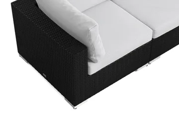 Bahamas utomhus hörnsoffa 5-sits vändbar med bord - Svart - Products - Utemöbler & utemiljö - Loungemöbler - Loungeset & loungegrupp