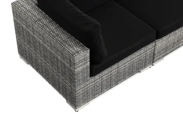 Bahamas utomhus hörnsoffa 5-sits vändbar och bord med hylla - Grå - Products - Utemöbler & utemiljö - Loungemöbler - Loungeset & loungegrupp