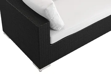 Bahamas utomhus hörnsoffa 6-sits vändbar med bord - Svart - Products - Utemöbler & utemiljö - Loungemöbler - Loungeset & loungegrupp