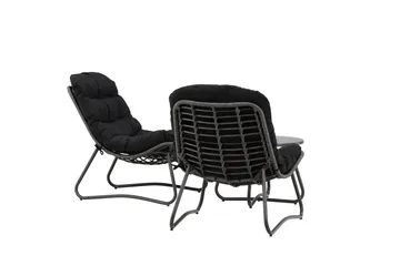 Cala Soffgrupp Utomhus 2-sits - Svart - Products - Utemöbler & utemiljö - Loungemöbler - Loungeset & loungegrupp
