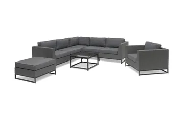 Hillerstorp Adelshamn Hörnsoffa Utomhus - Grå - Products - Utemöbler & utemiljö - Loungemöbler - Loungeset & loungegrupp