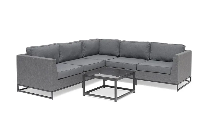 Hillerstorp Adelshamn Hörnsoffa Utomhus - Grå - Products - Utemöbler & utemiljö - Loungemöbler - Loungeset & loungegrupp