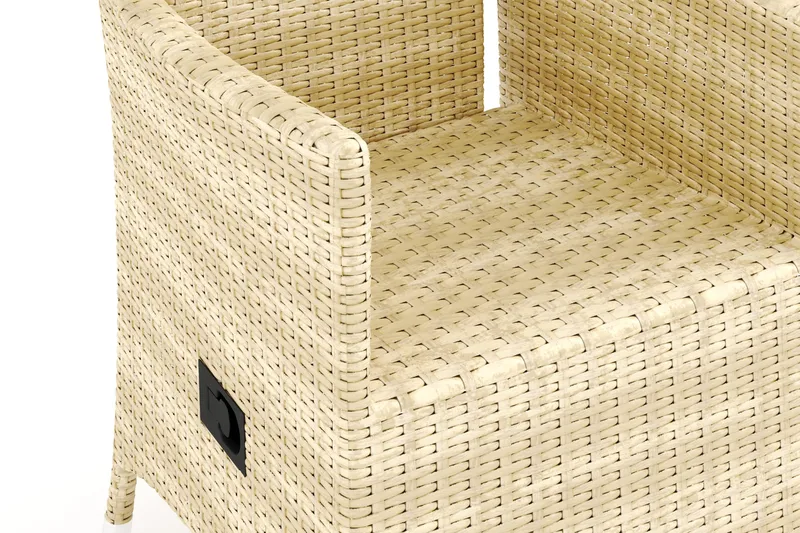 Jenny Fällbar fåtölj utomhus - Matstol ute i konstrotting - Beige - Products - Utemöbler & utemiljö - Loungemöbler - Loungestol utomhus