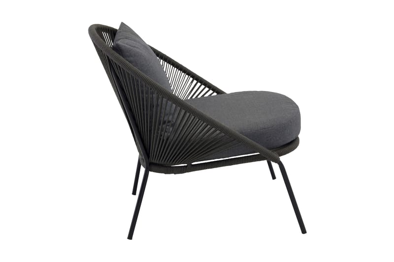 Lindos Utefåtölj Svart - Venture Home - Products - Utemöbler & utemiljö - Loungemöbler - Loungestol utomhus