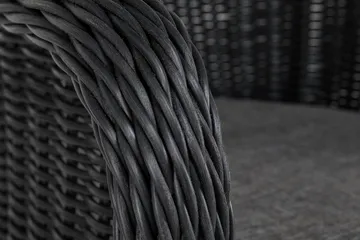 Marcus Light Utefåtölj med Dyna – Loungefåtölj i Konstrotting för Utemöbler - Svart - Products - Utemöbler & utemiljö - Loungemöbler - Loungestol utomhus