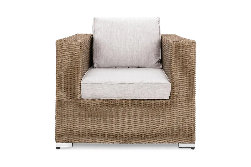 Marcus Loungefåtölj med Dyna - Utefåtölj Rotting Utemöbler - Natur Brun - Products - Utemöbler & utemiljö - Loungemöbler - Loungestol utomhus